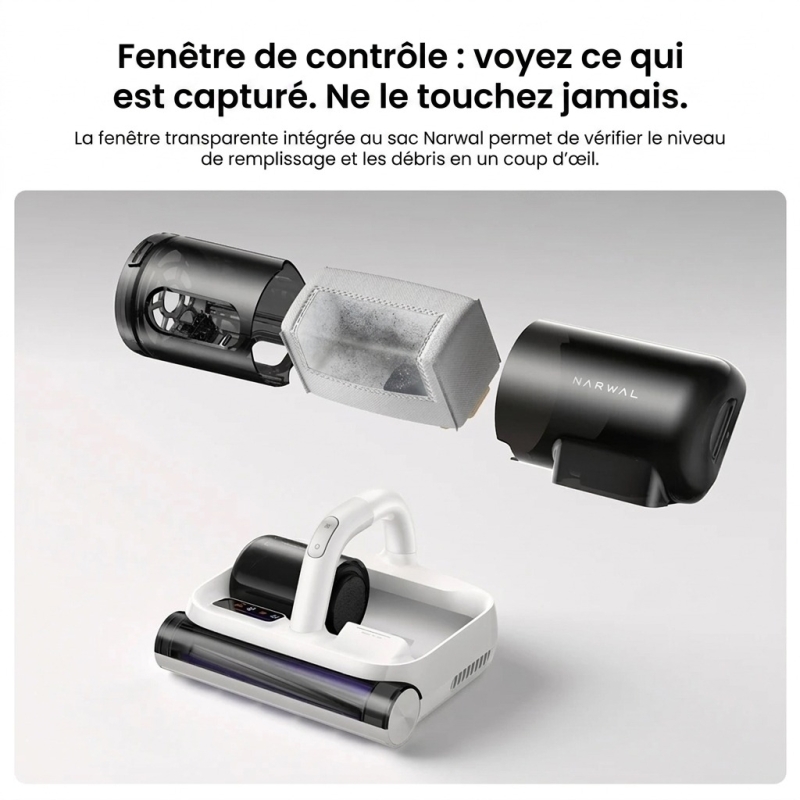 Narwal U50 Pro – Aspirateur anti-acariens sans fil 16 kPa