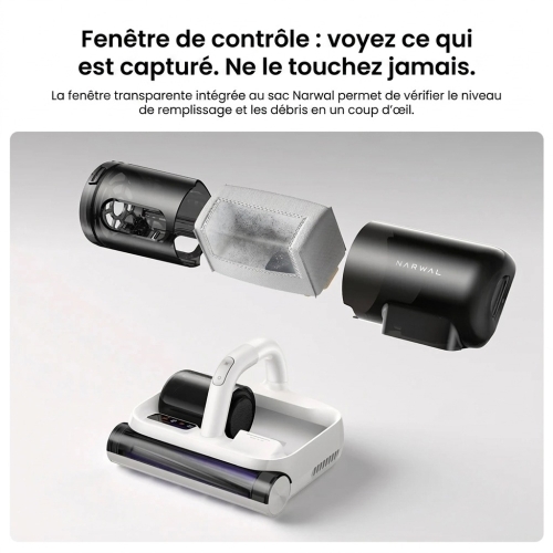 Narwal U50 Pro – Aspirateur anti-acariens sans fil 16 kPa