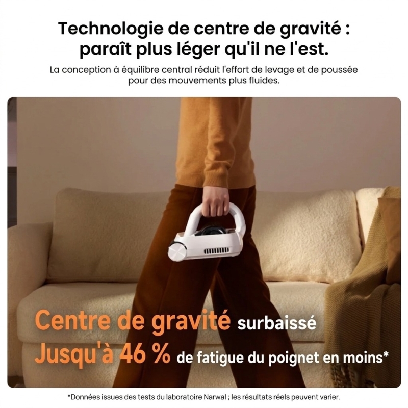 Narwal U50 Pro – Aspirateur anti-acariens sans fil 16 kPa