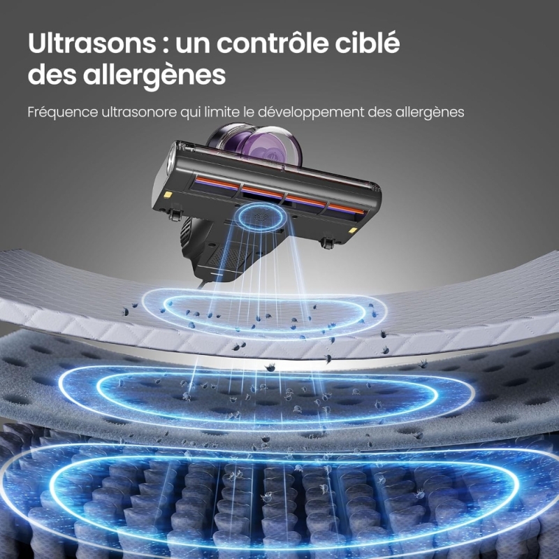 JIMMY BX8 Aspirateur anti-acariens UV-C 15 kPa