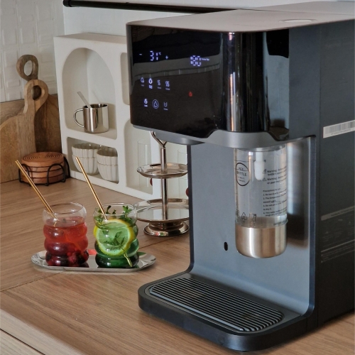 Hydrofast C300 RO Purificateur d'eau de comptoir, distributeur d'eau glacée et pétillante, filtration en 6 étapes