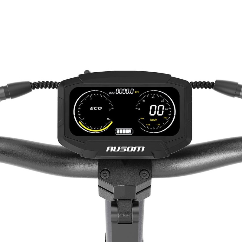 Ausom DT2 Pro Electric Scooter  2*1100W Motor  52V 23 4Ah  10*3 0 inch Tire  68km/h Max Speed  115km Max Range  Front 