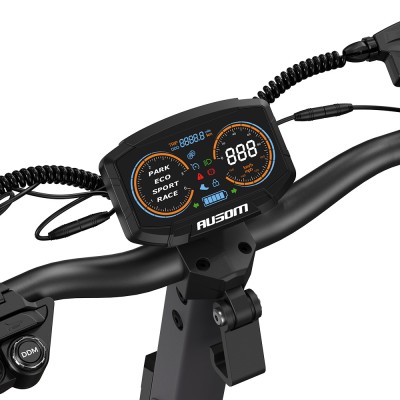 Trottinette électrique Ausom L2 Max à double moteur - Prise EU  Gris foncé 