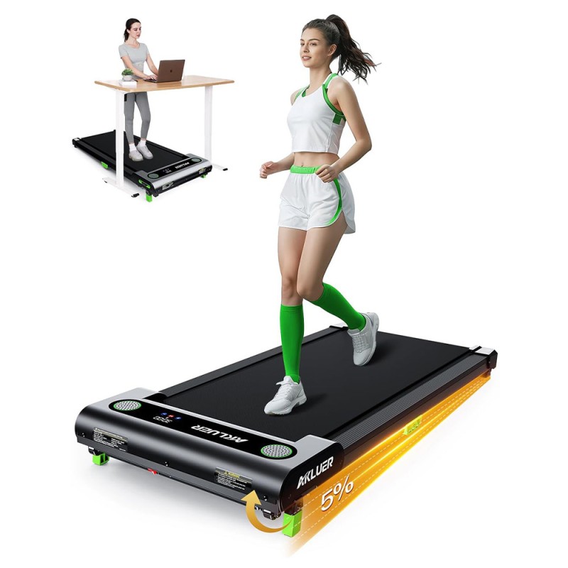 Tapis de marche Akluer 480L-A avec inclinaison  moteur silencieux de 2 5 CV  télécommande et écran LED  capacité maximale d