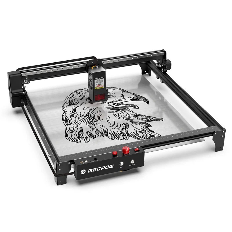 Mecpow X5 Pro 33 W Graveur Laser Coupeur | Zone de Gravure 600*600 mm | Vitesse 28000 mm/min | Pompe à Air Automatique