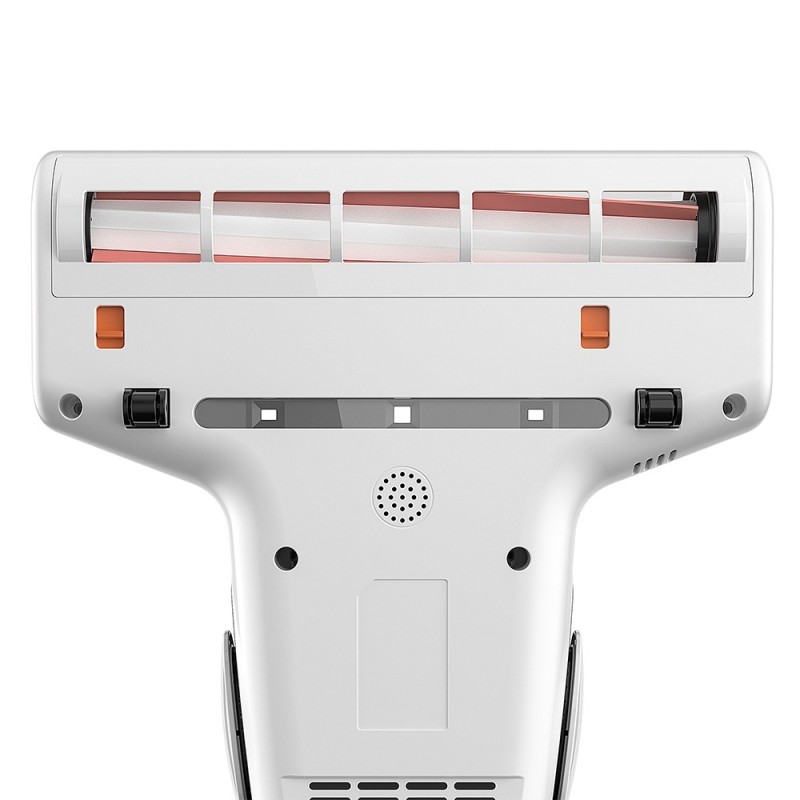 JIGOO J300 Nettoyeur intelligent à double brosse pour acariens avec aspiration de 13KPa  capteur d'acariens  brosse métalliqu