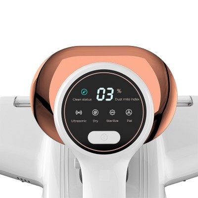 JIGOO J300 Nettoyeur intelligent à double brosse pour acariens avec aspiration de 13KPa  capteur d'acariens  brosse métalliqu