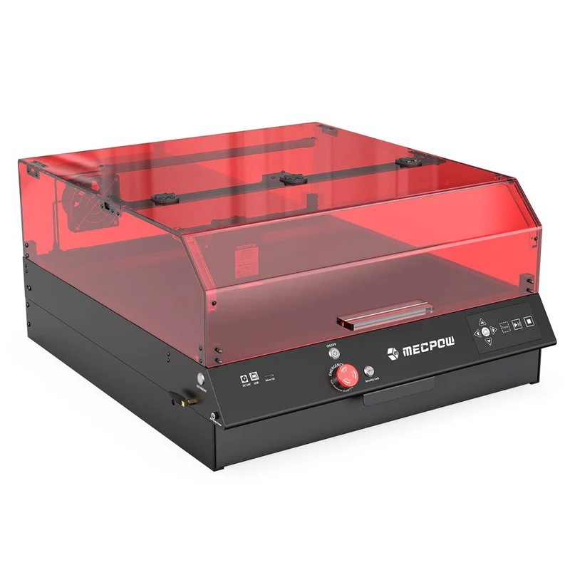 Mecpow X4 Pro 22W Graveur Laser Coupeur | FDA Classe1 Fermé Intégral | Caméra Intégrée | Pompe à Air Automatique | Zone 410×400m