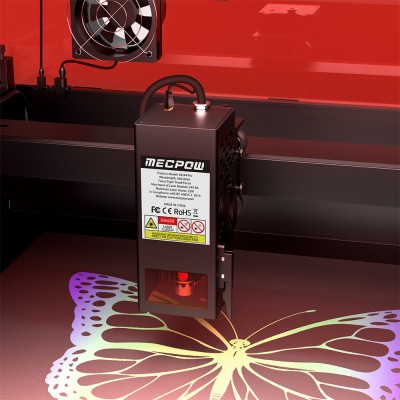Machine de gravure laser Mecpow X4 Pro 22W avec caméra intégrée  couvercle de protection en acrylique et certification FDA C