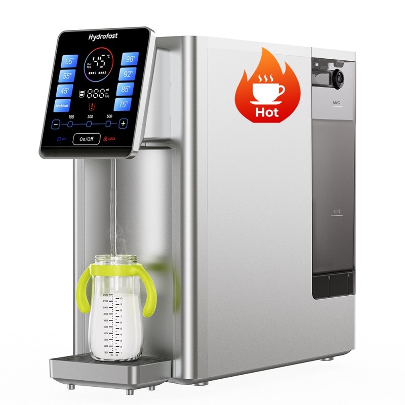 Purificateur d'eau de comptoir Hydrofast W100 avec eau chaude et température ambiante  8 températures