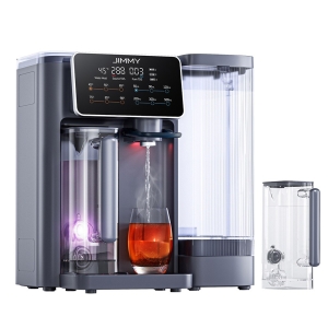 JIMMY R9 Purificateur d'Eau à Osmose Inverse de Comptoir, 7 Étapes + UV + Reminéralisation, Chauffage 3s, 7 Températures