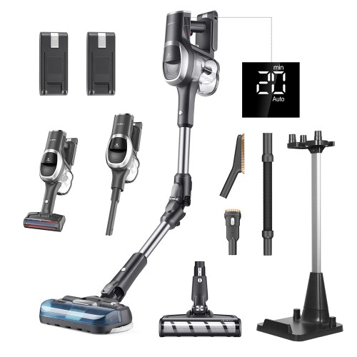 Aspirateur sans fil JIMMY JV9 Pro Aqua  puissance d'aspiration de 160 AW  autonomie jusqu'à 65 minutes  réservoir d'eau de 50