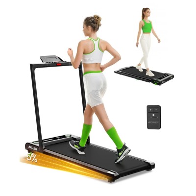 Akluer 480L-B Tapis de Marche Incliné Pliable avec Poignée, Moteur 2.5HP Silencieux, Écran LED, 150kg