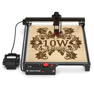 Mecpow X3 Pro Graveur Laser 10W avec l'assistance par air, Zone 410×400 mm,Vitesse 10000 mm/Min, Précision 0.01 mm