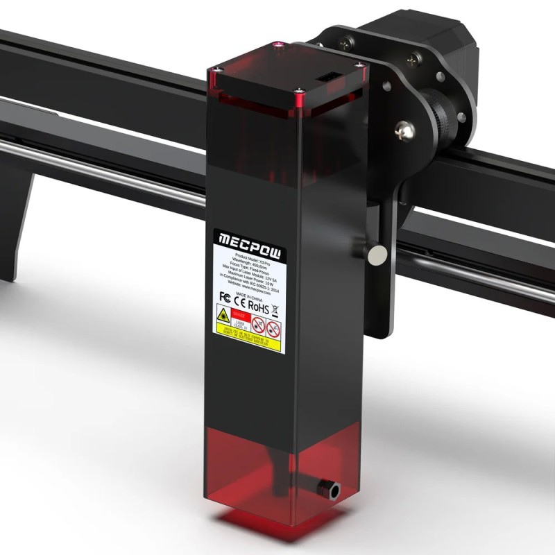 Mecpow X3 Pro Graveur Laser 10W avec Air Assist, Surface 410 × 400 mm, Haute Précision pour Bois et Acrylique