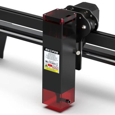 Mecpow X3 Pro Graveur Laser 10W avec Air Assist, Surface 410 × 400 mm, Haute Précision pour Bois et Acrylique