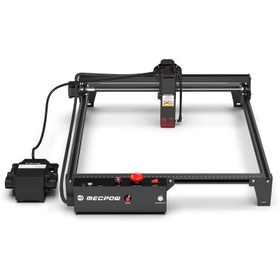 Mecpow X3 Pro Graveur Laser 10W avec Air Assist, Surface 410 × 400 mm, Haute Précision pour Bois et Acrylique