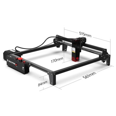 Mecpow X3 Pro Graveur Laser 10W avec Air Assist, Surface 410 × 400 mm, Haute Précision pour Bois et Acrylique