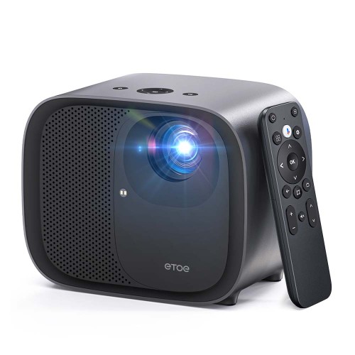 ETOE E3 Pro Vidéoprojecteur 1080P avec Google TV, 600 ANSI Lumens, Auto Focus, Projecteur Home Cinéma Portable 2