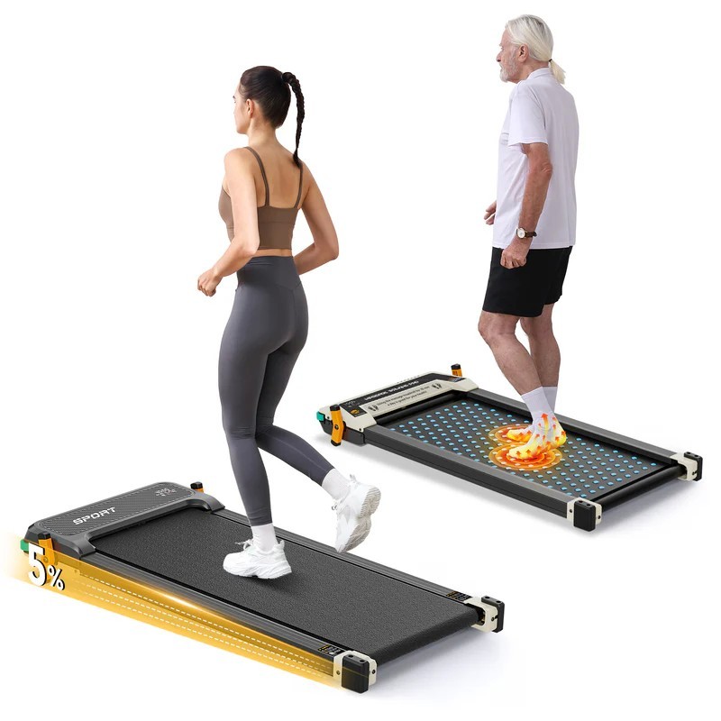 Akluer 520A-A Tapis de Marche Sous Bureau | Tapis Roulant Pliable Silencieux 150 kg