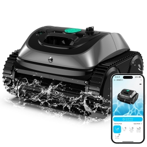 WYBOT C1 Robot de Piscine Sans Fil, Fond/Parois/Ligne d'eau, Autonomie 150 min, Débit 10 m³/h, Charge 3h