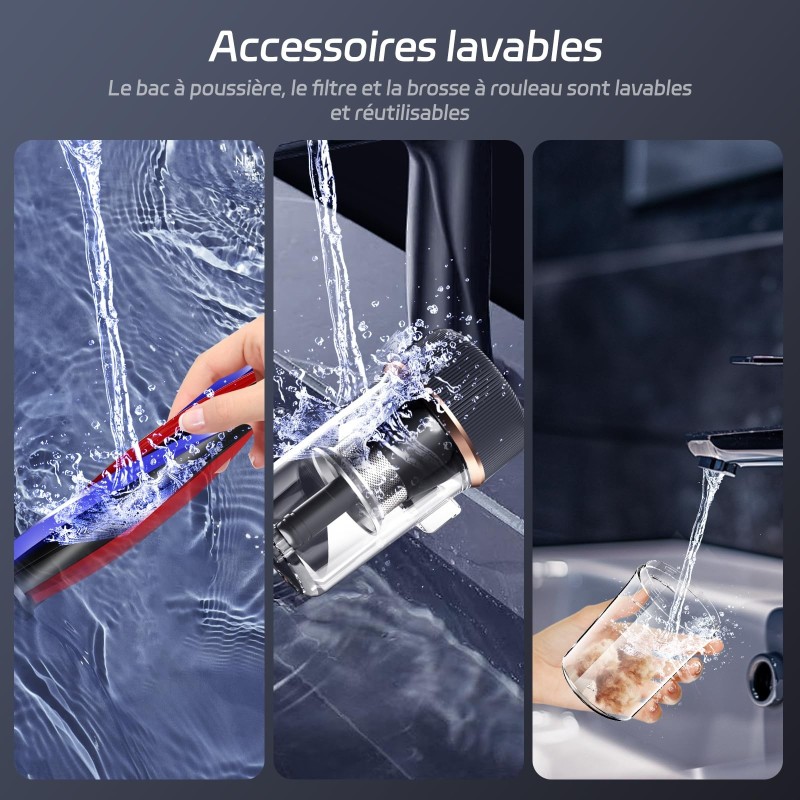 JIMMY BX7 Pro Max Aspirateur anti-acariens – 550 W, chaleur graphène 65°C, UV