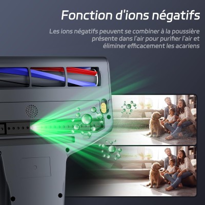 JIMMY BX7 Pro Max Aspirateur anti-acariens – 550 W, chaleur graphène 65°C, UV