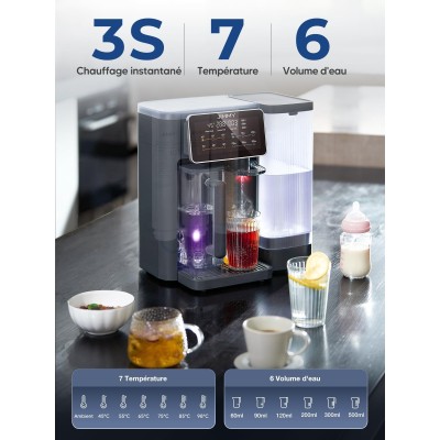 JIMMY R9 Purificateur d'eau par osmose inverse de comptoir purification en 7 étapes avec reminéralisation et stérilisation UV
