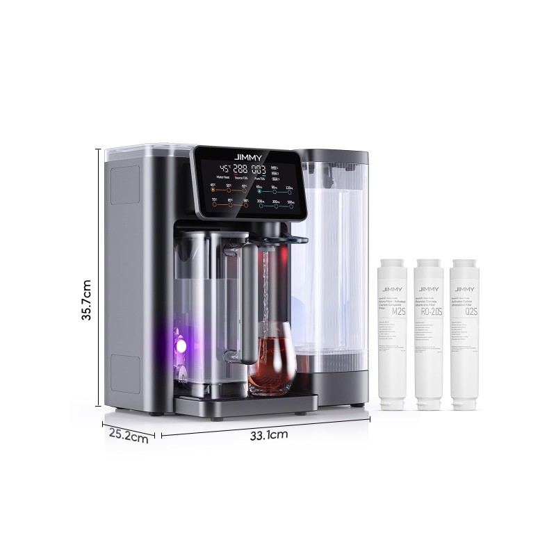 JIMMY R9 Purificateur d'eau par osmose inverse de comptoir purification en 7 étapes avec reminéralisation et stérilisation UV