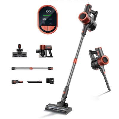 Aspirateur sans fil JIGOO C200  aspiration de 23 KPa  autonomie de 40 minutes  2 modes de fonctionnement  tube métallique télesc