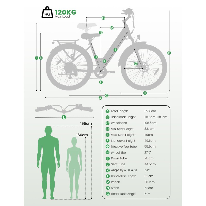 Vélo électrique J1 Pro avec prise EU  frein hydraulique  250W  36V15 6AH