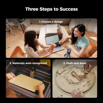 Creality Falcon A1 10W Graveur Découpeur Laser, Caméra, 600mm/s, Protection, 305x381mm