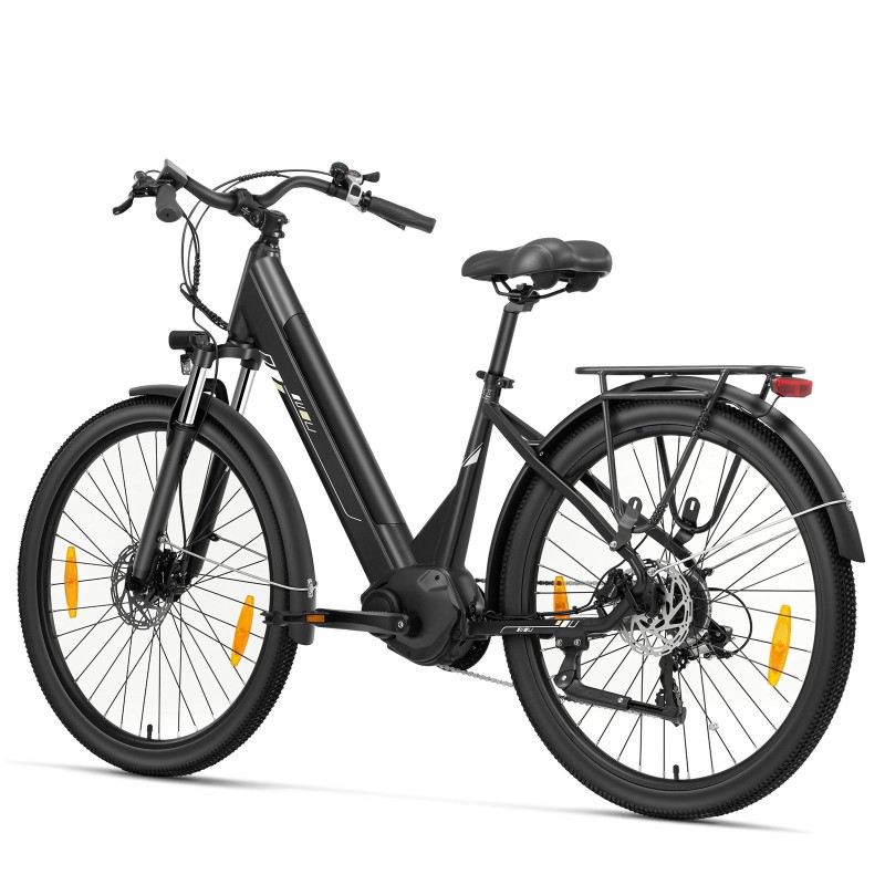 Touroll Urbano 3 Vélo Électrique à Moteur Central — 250 W 70 Nm, Autonomie 120 km, Shimano 7 Vitesses