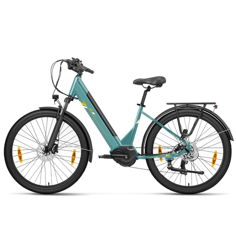 Touroll Urbano 3 Vélo Électrique — Moteur Central 250  W, Autonomie 120 km, Shimano 7 Vitesses