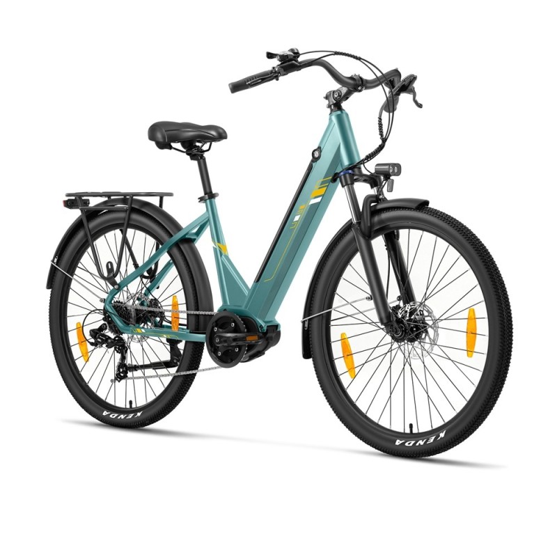 Touroll Urbano 3 Vélo Électrique — Moteur Central 250  W, Autonomie 120 km, Shimano 7 Vitesses