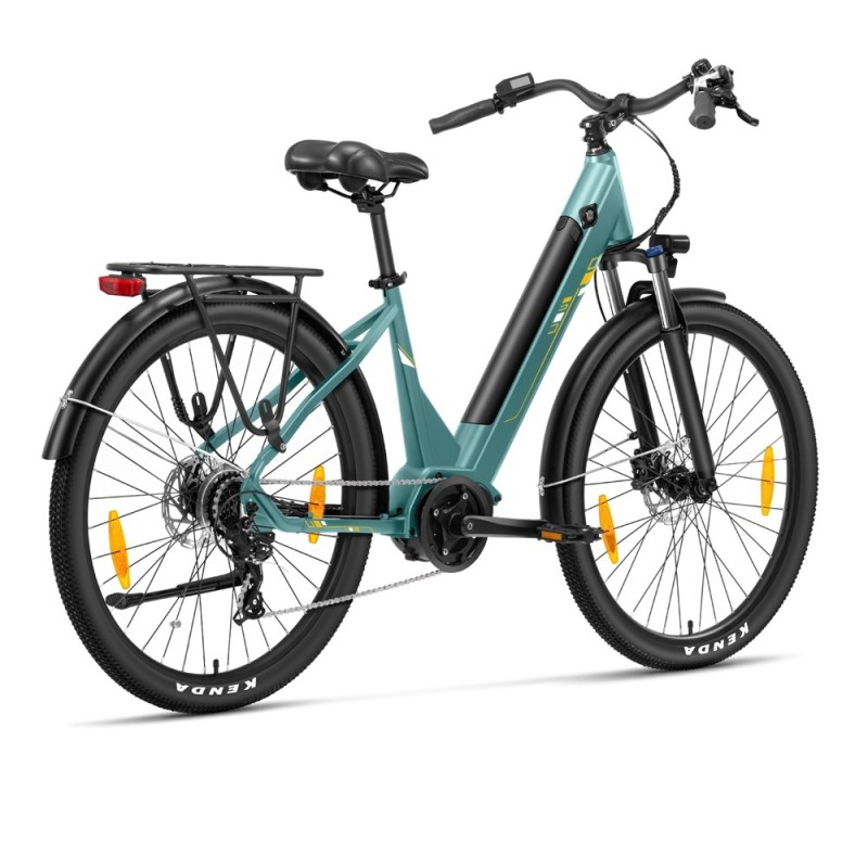 Touroll Urbano 3 Vélo Électrique — Moteur Central 250  W, Autonomie 120 km, Shimano 7 Vitesses