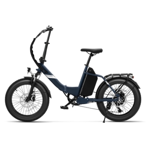 Touroll S3 Pro Vélo Électrique Pliant Pneus 20"x3.0" Moteur 750W Vitesse Max 25km/h Autonomie 195km - Bleu