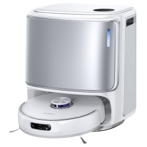 Narwal Freo Z10 Ultra Aspirateur Robot, 18 000 Pa, 6 400 mAh, Réservoir d'eau de grande capacité 4,5 L, Commande Vocale - Blanc